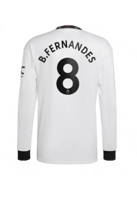 Fotbalové Dres Manchester United Bruno Fernandes #8 Venkovní Oblečení 2022-23 Dlouhý Rukáv
